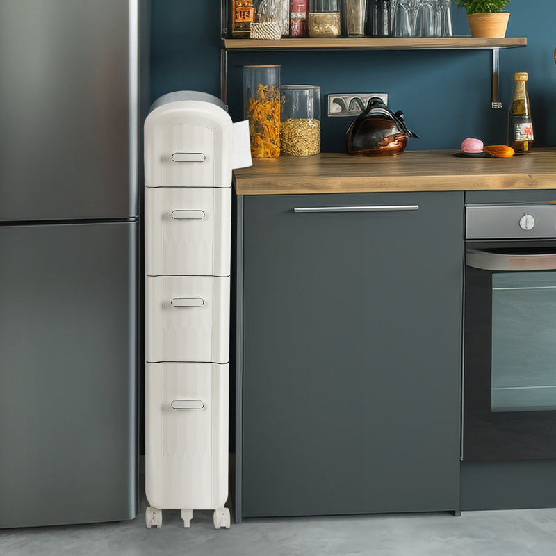 Hokku Designs Werbel Plastic / Acrylic Freestanding Bathroom Cabinet | Wayfair